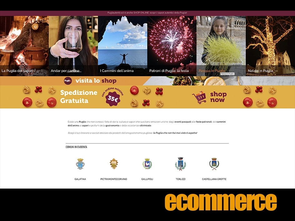 Pugliautentica.it / the multilingual web portal / ecommerce