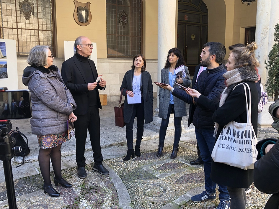 15 March 2019 / Valladolid / Royal Palace / press conference opening photographic exhibition