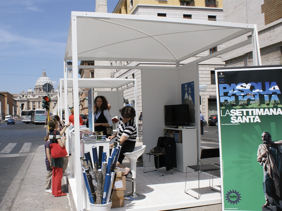 Sancta / stand espositivo per il Josp Fest