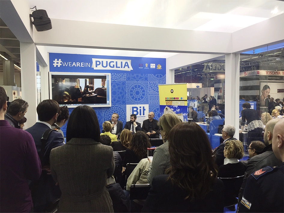 2017 / BIT Milan / presentation of the tourism product Visitbitonto.com with testimonial Michele Mirabella