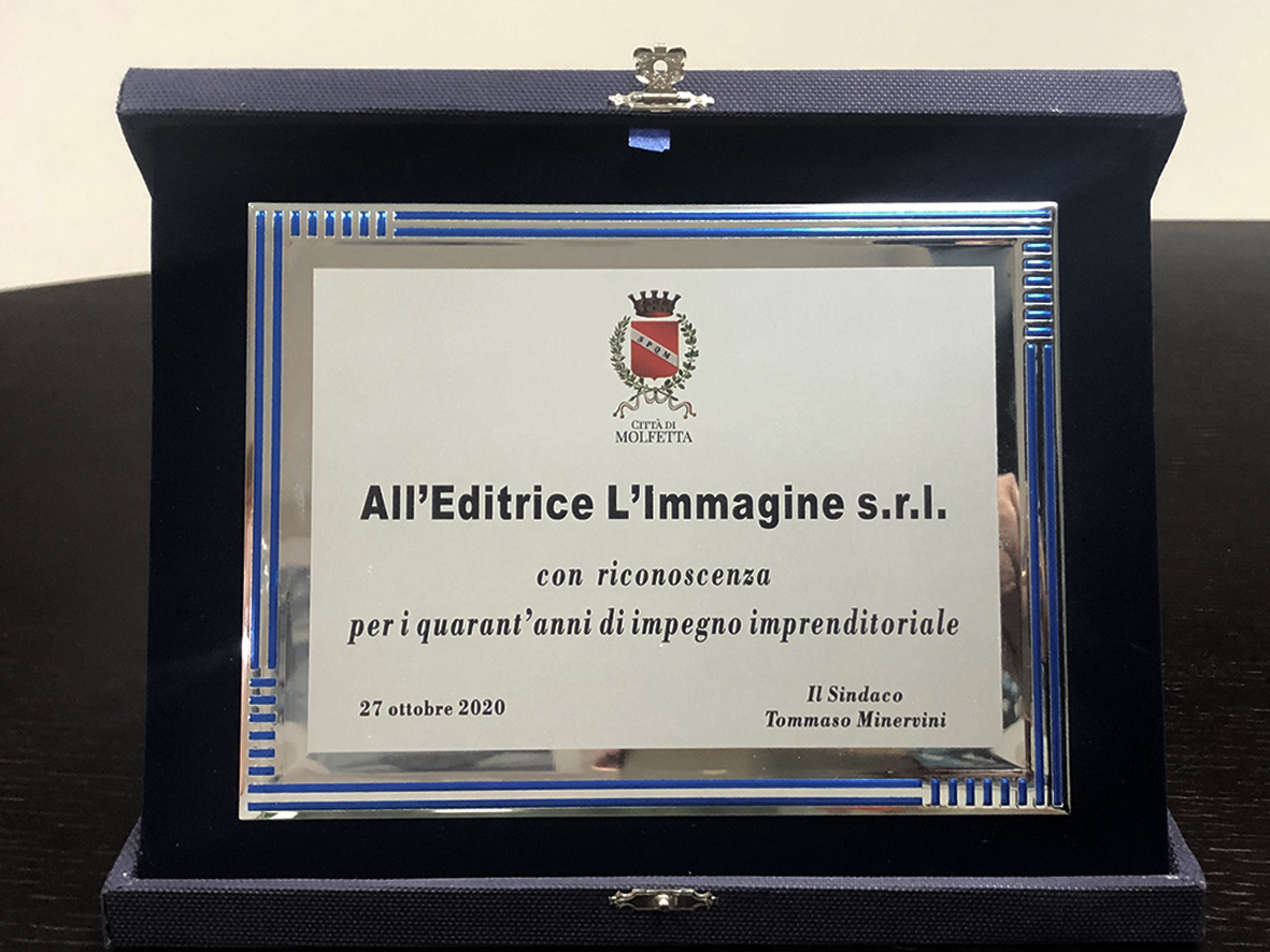 Molfetta / october 2020 / commemorative plaque donated by the Mayor of Molfetta